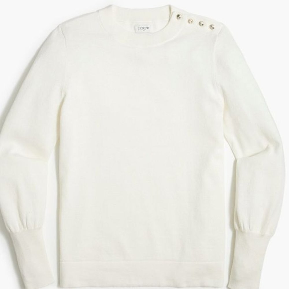 Jcrew Factory Puff-sleeve sweaterItem BC573, XS
